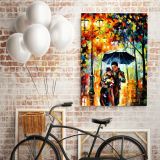 Palette Knife Art Warm Night Oil Painting by Leonid Afremov Canvas Wall Art - Image 4