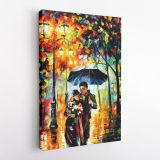 Palette Knife Art Warm Night Oil Painting by Leonid Afremov Canvas Wall Art - Image 5