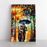 Palette Knife Art Warm Night Oil Painting by Leonid Afremov Canvas Wall Art - Image 6