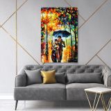 Palette Knife Art Warm Night Oil Painting by Leonid Afremov Canvas Wall Art - Image 3