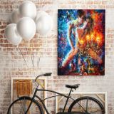 Palette Knife Art Candles of Love Oil Painting by Leonid Afremov Canvas Wall Art - Image 4