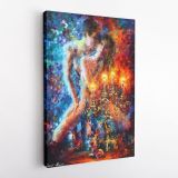 Palette Knife Art Candles of Love Oil Painting by Leonid Afremov Canvas Wall Art - Image 5