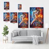 Palette Knife Art Candles of Love Oil Painting by Leonid Afremov Canvas Wall Art - Image 7