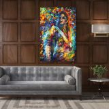 Michael Jackson Palette Knife Art Oil Painting by Leonid Afremov Canvas Wall Art