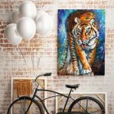 Tiger Palette Knife Oil Painting by Leonid Afremov Animal Canvas Wall Art - Image 5