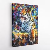 Tiger Oil Painting by Leonid Afremov Palette Knife Art Canvas Wall Art - Image 5