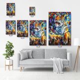 Tiger Oil Painting by Leonid Afremov Palette Knife Art Canvas Wall Art - Image 7
