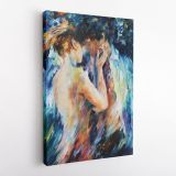 Couples Love Palette Knife Art Oil Painting by Leonid Afremov Canvas Wall Art - Image 5