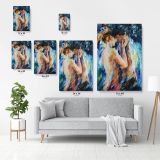 Couples Love Palette Knife Art Oil Painting by Leonid Afremov Canvas Wall Art - Image 7