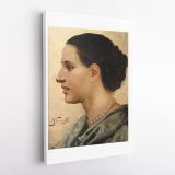 Portrait of a Young Women Painting by Henryk Hector Siemiradzki Print on Canvas