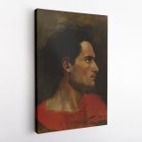 Henryk Hector Siemiradzki: A Art Painting of a Men Photo Print on Canvas