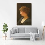 Portrait of a Women Painting by Henryk Hector Siemiradzki Print on Canvas - Image 3