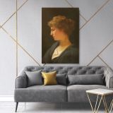 Portrait of a Women Painting by Henryk Hector Siemiradzki Print on Canvas - Image 5