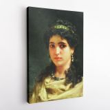 Henryk Hector Siemiradzki Portrait Painting of a Roman Woman Photo Print on Canvas
