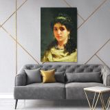 Henryk Hector Siemiradzki Portrait Painting of a Roman Woman Photo Print on Canvas - Image 5