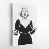 Sexy Marilyn Monroe Black and White Canvas Model Photo Poster Print Frame Home Decor Wall Artwork - Image 4