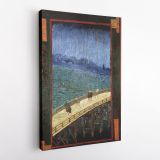Vincent Van Gogh Japonaiserie The Brdige in the Rain After Hiroshige Abstract Canvas Wall Art - Image 4