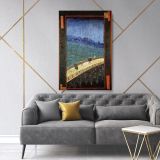 Vincent Van Gogh Japonaiserie The Brdige in the Rain After Hiroshige Abstract Canvas Wall Art - Image 2
