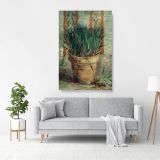 Vincent Van Gogh Painting Flower Pot with Chives Abstract Canvas Wall Art - Image 3