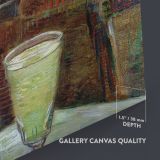 Vincent Van Gogh Painting Glass of Absinthe and a Carafe Abstract Canvas Wall Art - Image 7