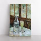 Vincent Van Gogh Painting Glass of Absinthe and a Carafe Abstract Canvas Wall Art - Image 5