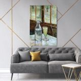 Vincent Van Gogh Painting Glass of Absinthe and a Carafe Abstract Canvas Wall Art - Image 2