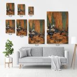 Vincent Van Gogh Painting The Alyscamps Abstract Canvas Wall Art - Image 6