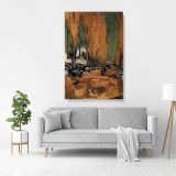 Vincent Van Gogh Painting The Alyscamps Abstract Canvas Wall Art - Image 3