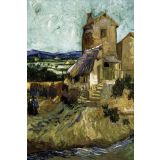 Vincent Van Gogh Original Painting The Old Mill Abstract Canvas Wall Art