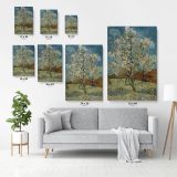 Vincent Van Gogh Painting Pink Peach Tree In Blosom Abstract Canvas Wall Art - Image 5