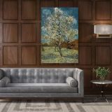 Vincent Van Gogh Painting Pink Peach Tree In Blosom Abstract Canvas Wall Art - Image 6