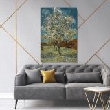 Vincent Van Gogh Painting Pink Peach Tree In Blosom Abstract Canvas Wall Art - Image 7
