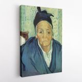 Vincent Van Gogh Painting An Old Women of Arles Abstract Canvas Wall Art - Image 4