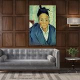 Vincent Van Gogh Painting An Old Women of Arles Abstract Canvas Wall Art