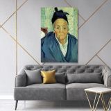 Vincent Van Gogh Painting An Old Women of Arles Abstract Canvas Wall Art - Image 2