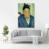 Vincent Van Gogh Painting An Old Women of Arles Abstract Canvas Wall Art - Image 3