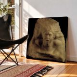 Sculpted Head Study by Auguste Rodin — room mockup view 2