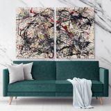 Jackson Pollock Abstract Expressionism Canvas Wall Art - Image 2