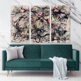 Jackson Pollock Abstract Expressionism Canvas Wall Art - Image 3