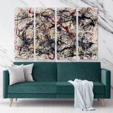 Jackson Pollock Abstract Expressionism Canvas Wall Art - Image 4