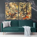 Famous Jackson Pollock Abstract Painting Photo Print on Canvas Home Decor Wall Mural Hangings - Image 2