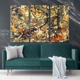 Famous Jackson Pollock Abstract Painting Photo Print on Canvas Home Decor Wall Mural Hangings - Image 3