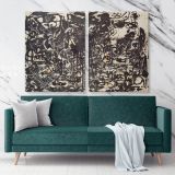 Jackson Pollock Abstract Expressionism Canvas Wall Art - Image 2