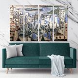 Pablo Picasso Painting: Baie De Cannes Artistic Modernism Canvas Wall Art - Image 4