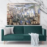 Pablo Picasso Painting: Baie De Cannes Artistic Modernism Canvas Wall Art