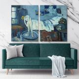 Pablo Picasso: The Blue Room Painting Artistic Modernism Canvas Wall Art - Image 2