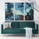Pablo Picasso: The Blue Room Painting Artistic Modernism Canvas Wall Art - Image 3