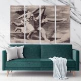 Pablo Picasso: Two Women Running on the Beach Artistic Modernism Canvas Wall Art - Image 4