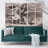 Pablo Picasso: Two Women Running on the Beach Artistic Modernism Canvas Wall Art - Image 5