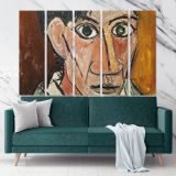Autorretrato 1907 Painting by Pablo Picasso Artistic Modernism wall art by Pablo Canvas Wall Art - Image 5